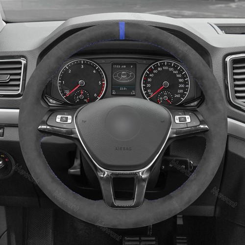 Hand stitch alcantara steering - hand,